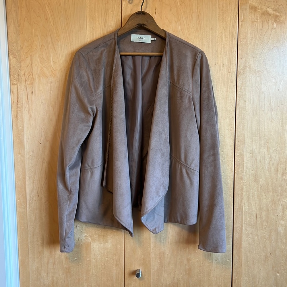 Suede blazer